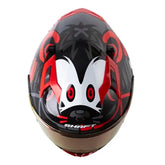 Casco Shaft 522sp Bearty Negro Rojo Visor Iridium Rojo